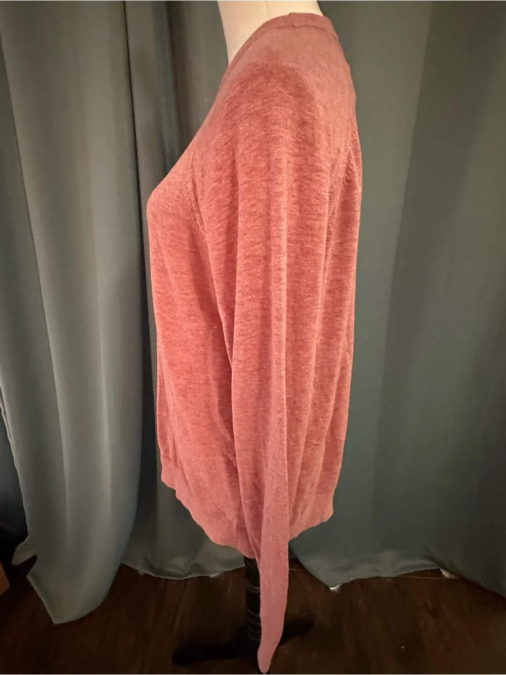 Banana Republic Organic Slub Cotton Crew Neck Sweater Pink Large NWT
